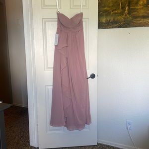 Azazie Kerstie dusty rose bridesmaid dress